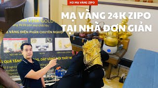 Hướng dẫn mạ vàng 24k zipo tại nhà đơn giản-zipo được mạ vàng như thế nào|Vina Gold Art