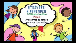 O MÉTODO CIENTÍFICO  - PASO 5 - ANALIZAMOS OS DATOS E CHEGAMOS A CONCLUSIÓNS