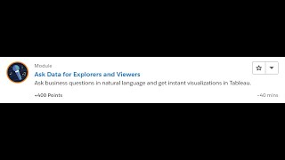 Ask Data for Explorers and Viewers [Salesforce Trailhead Answers]