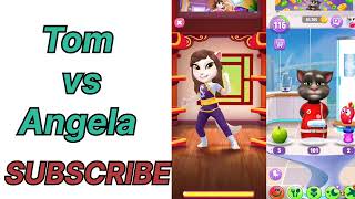 tom vs Angela2 game play #360camera #360cameramytalkingtom2inreallife