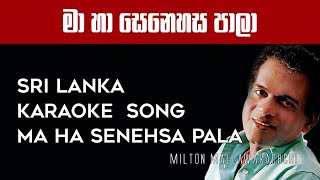 Ma Ha Senehasa Pala Karaoke-මා හා ‌ස‌ෙන‌ෙහස පාලා without voice