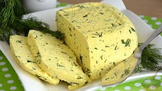 Ароматная закуска своими руками. ДОМАШНИЙ СЫР С ЗЕЛЕНЬЮ