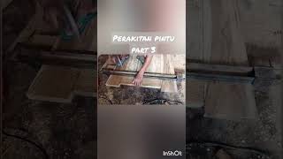 perakitan pintu kayu jati #shorts #pintukayu #kayujati #minimalis part 3