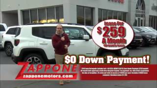 $ 0 Down | $259/mo | 2016 Jeep Renegade | Zappone Chrysler Jeep Dodge RAM Granville & Clifton Park