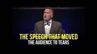 December 2018 : Arnold Schwarzenegger Moved The Entire Audience To Tears