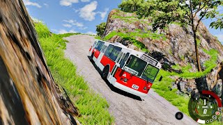 Bus Driver Should Avoid this Road | BeamNG.drive (Gamepad Gameplay)