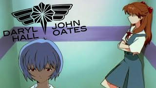 Evangelion elevator scene with Daryl Hall and John Oates playing