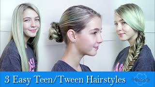 Achieve the perfect look with these 3 quick and easy hairstyles for teens and tweens