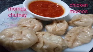 new style steamed chicken momos:momos chutney:authentic chicken momos recipe by cooking with shabana