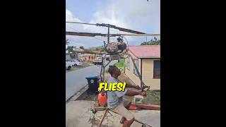 THIS guy made his own helicopter!