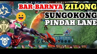 ZILONG BAR-BAR MEMBUAT SUN PINDAH LANE..#mobilelegends