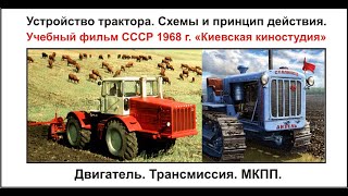 Устройство трактора. Схемы и принцип действия. Учебный фильм СССР 1968 г. «Киевская киностудия».