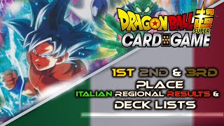 TOP 3 ITALIAN REGIONALS DECKLISTS! May 2022!