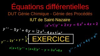 17 Équations Différentielles - exercice 3-4 - 2nd ordre linéaire à coefficients NON constants