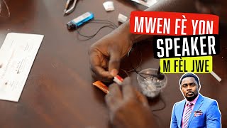 Mwen fè yon speaker gras ak lwa sou elektrisite