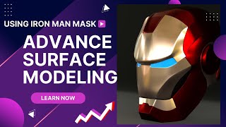 CAD-CAM TUTORIAL| IRON MAN HELMET DESIGN Using Creo | Advance Surface Modeling for Manufacturing