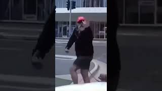 Angry old man gets what he deserves 😂😂