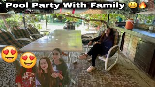 Pool Party With Family-Full Enjoy-Girls Pool Party At Farm House❤️