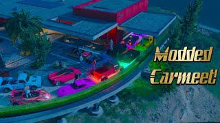 *LIVE*  GTA 5 Modded Carmeet. Rare Modded cars and Races