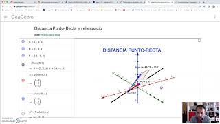 Distancia entre punto y recta y entre dos rectas