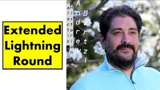 [AUDIO ONLY version] Extended Lightening Round With Andrew Bartzis: Records, Chakras, Parapolitics