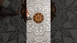 PART 2 Brown mandala #fyp #art #mandalaart #colors #satisfying #mandala #explore #viral