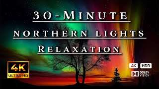 30-Minute Northern Lights Relaxation music for Stressreleif Study Meditation Yoga Sleep