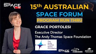 15th Australian Space Forum - Program has landed!