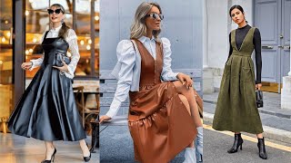 HOW TO WEAR A MODERN Sarafan Dress | ELEGANT AUTUMN Sarafans FOR WOMEN 50+60+ | Top fashion trends