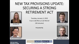 New Tax Provisions Update