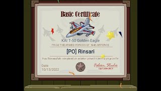 1945 Air Force KAI T-50 Golden Eagle Basic Certificate