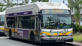 Boston MBTA 2016 New Flyer Xcelsior XN40 1604 on route 21