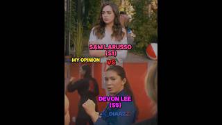 Sam vs Devon #samlarusso #cobrakai #migueldiaz #robbykeene #Devonlee #1v1 #love #beautiful