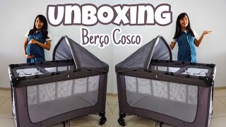 UNBOXING | BERÇO PORTÁTIL/DESMONTÁVEL DA COSCO