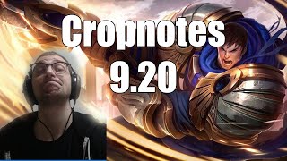 Cropnotes 9.20 League of Legends Patch Rundown/Discussion