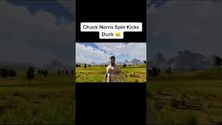 Chuck Norris Spin Kicks Duck #shorts #uebs #uebs2