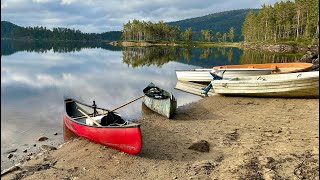 Canoeing Bjørndalsvatn Norway 2024