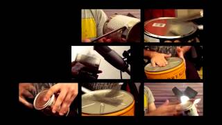 Percussão com Latas recicladas - funk, samba e algo de criatividade