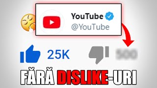 YOUTUBE SCOATE DISLIKE-URILE. Oare?