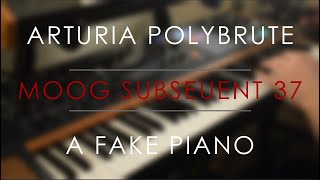 Channelling my inner Moby (?!) // Arturia Polybrute + Moog Subsequent 37 + Piano VST