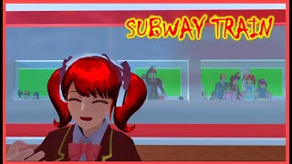 SUBWAY TRAIN BUILD & TUTORIAL | Sakura School Simulator