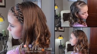 How To: Double Rope Twist Braid and Flat Iron Curls {Back to School Hairstyles}