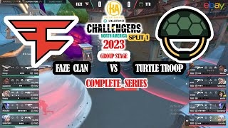 FaZe Clan vs Turtle Troop - 2023 Valorant Challengers NA Split 1 - W2D3