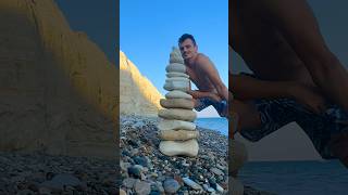 Stacked rocks and stones are used for hiking paths but they can also have a spiritual meaning