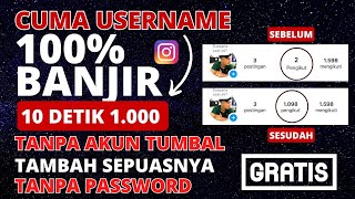 Cara Menambah Followers Instagram Gratis Permanen Tanpa Login dan Tanpa Akun Tumbal