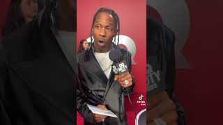 Travis Scott started doing his own interview 😂#shorts