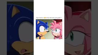 She grabbed sonic's 😱‼️‼️ funny meme