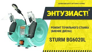 Ремонт точильного станка (биение диска) Sturm BG6020L в сервисном центре Энтузиаст-сервис