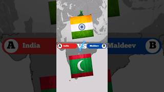 India VS Maldeev. Countries Comparison. #shorts