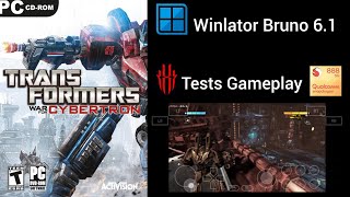 Winlator Bruno 6.1 Gameplay Transformers War For Cybertron test Red Magic 6 Pro sd888